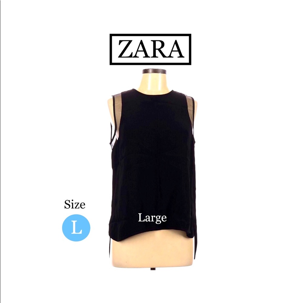 Black Sleeveless Top L